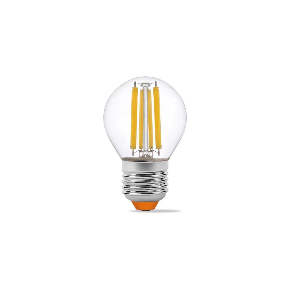 Lampadina LED filamento G45 6W E27 3000K 806lm Videx