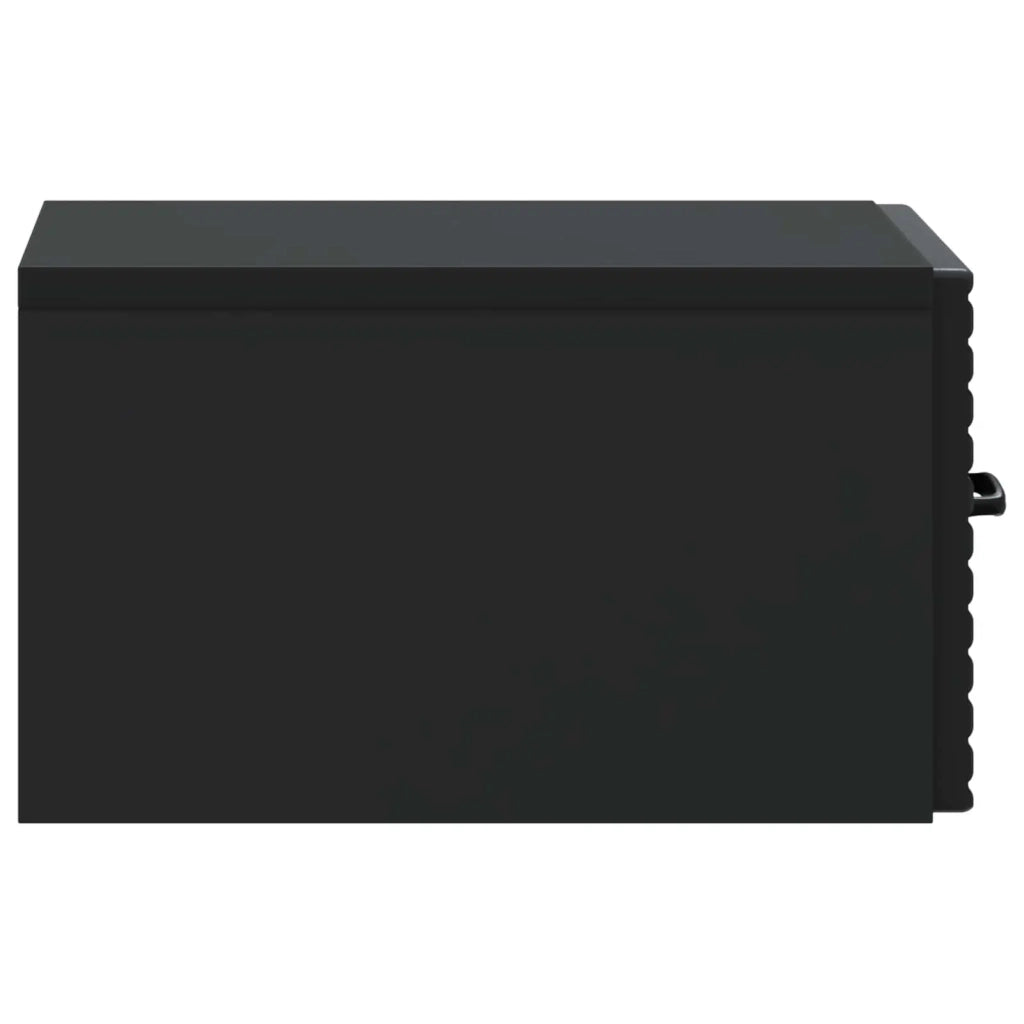 Set di 2 Comodini | Armadio da Notte | Mobiletto da notte a muro Nero 34,5 x 33 x 20 cm
