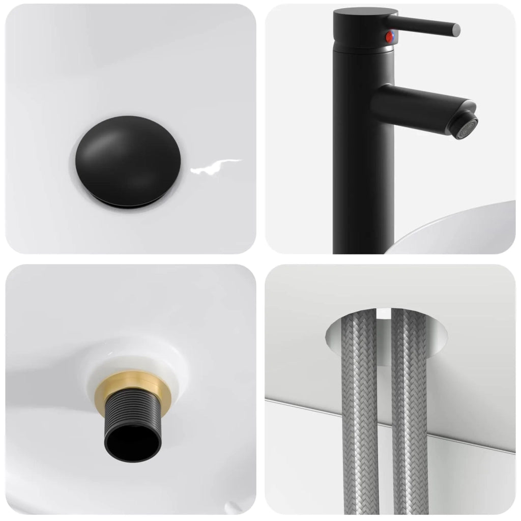 Mobile lavabo da parete Bianco 49 x 44,5 x 65 cm 890592