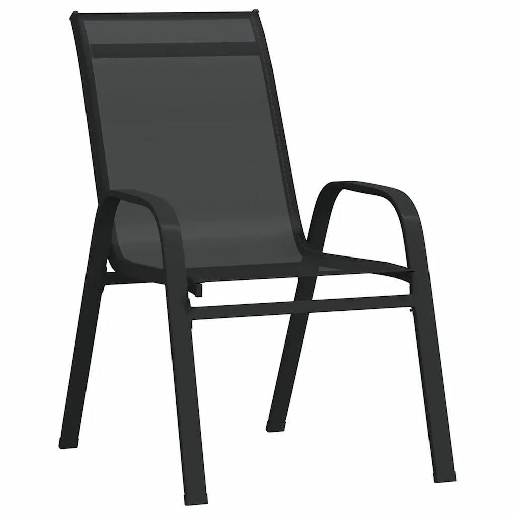 Set da Pranzo per Giardino 5 pcs Nero