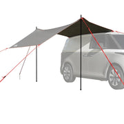 Tenda da Campeggio per Auto Grigio e Arancione Impermeabile 4009520