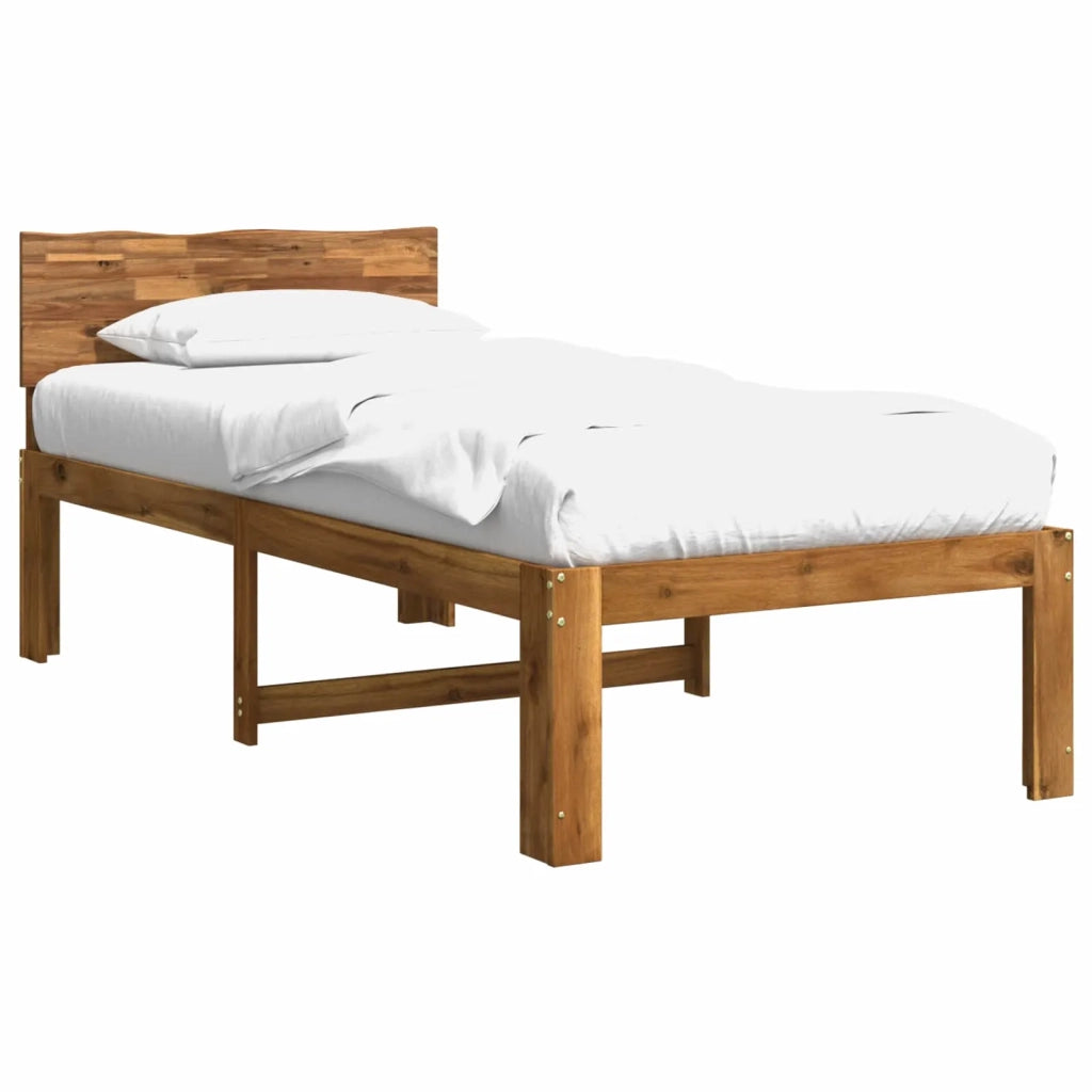 Letto Singolo con Testiera ROSTOCK Naturale 90 x 200 cm 903456