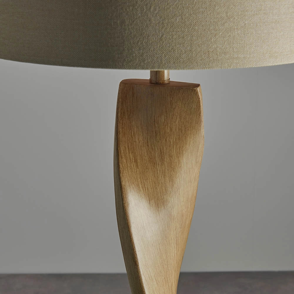 Lampada da terra scandinava rovere/lino E27 Endon Abia