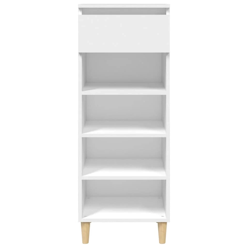 Scarpiera mobile contenitore per scarpe mobile per ingresso/corridoio/soggiorno 40 x 36 x 105 cm legno ingegnerizzato bianco 02_0021455