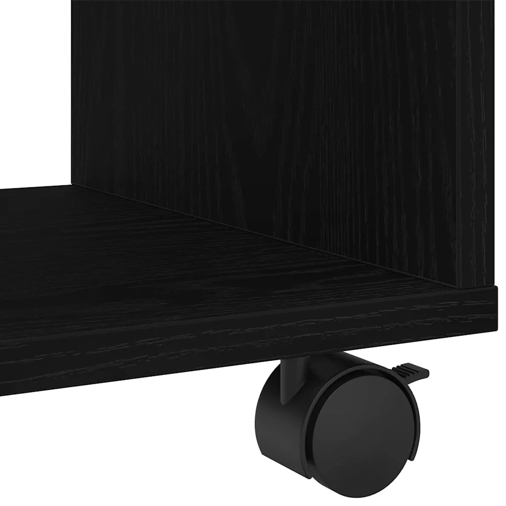 Tavolino-Tavolino da soggiorno-Tavolo Rovere Nero 72 x 33 x 42,5 cm Legno multistrato