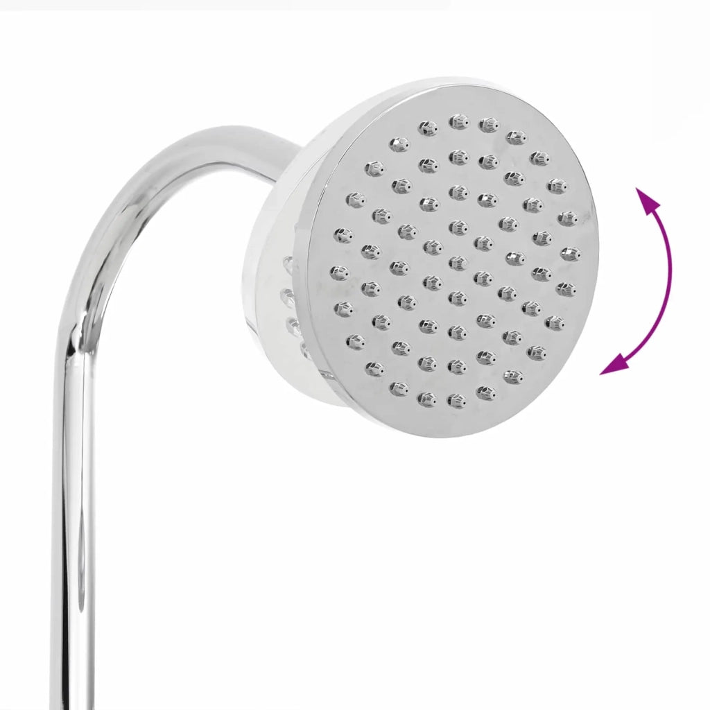Doccia Solare con Testa Doccia PVC, ABS, Lega di zinco Nero 42039808