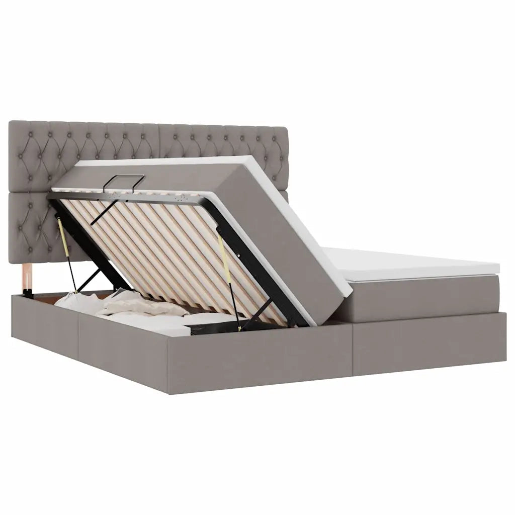 Letto con Contenitore Talpa 200 x 200 cm Pelle Sintetica