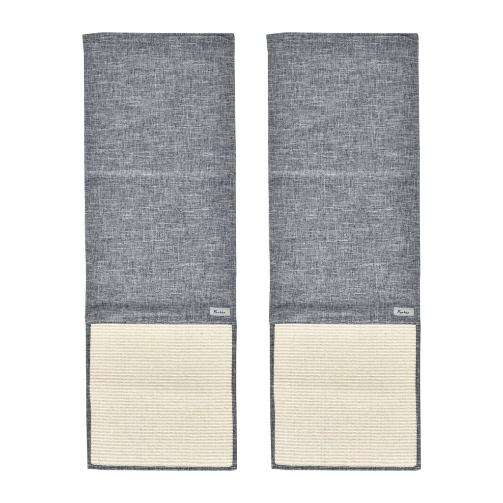 Tappetini per Gatti 2 Pezzi ¨C Minimal ¨C Grigio 130x45 cm