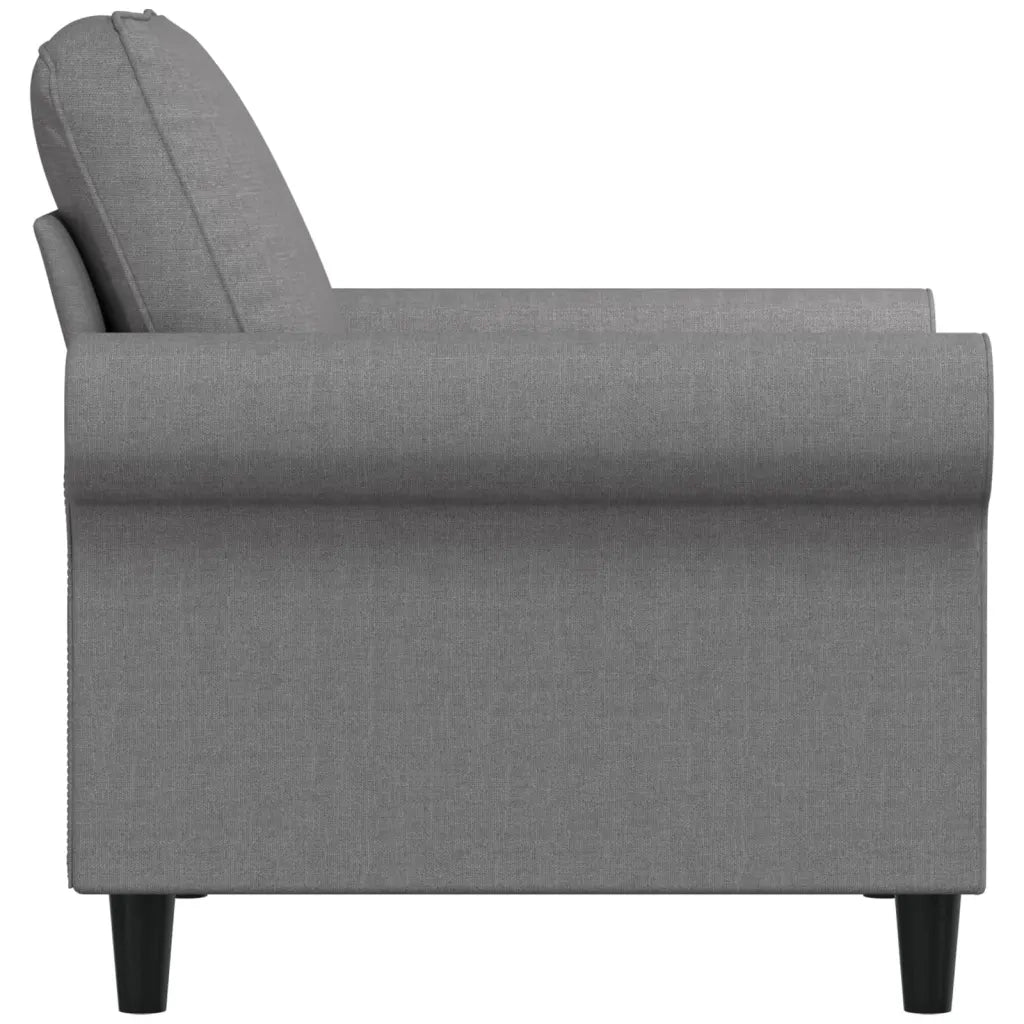 Poltrona Grigio Chiaro 60 cm in Tessuto 349177