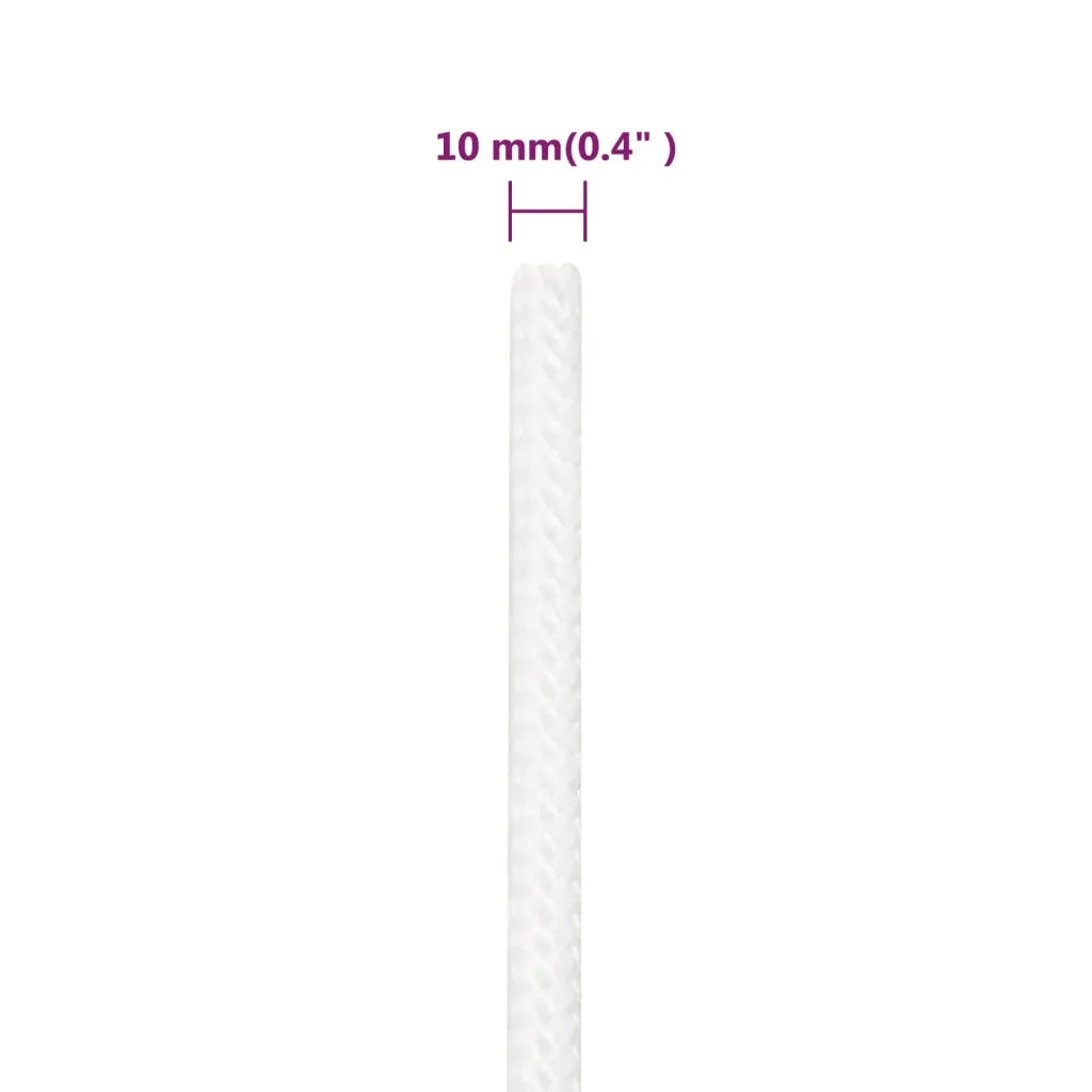 Corda | Fune per barca Completamente Bianca 10 mm 25 m in Polipropilene