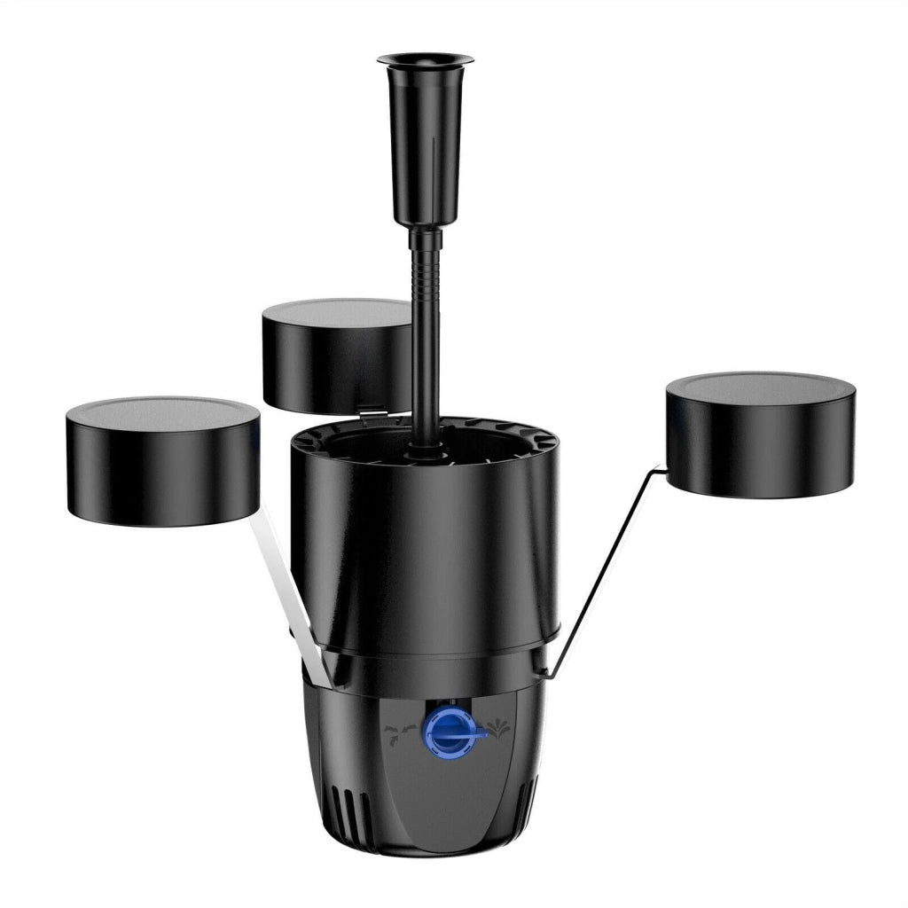Skimmer galleggiante per laghetto con pompa integrata 2500 litri all'ora 55 watt 16_0002601