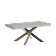 Tavolo allungabile 200/304x90 cm Volantis cashmere gambe multicolore 4/C