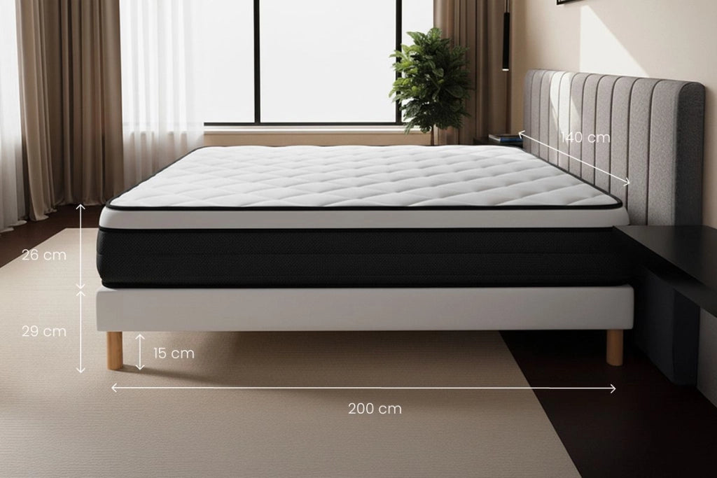 Set materasso e base 140x200 cm - Suite
