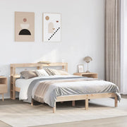 Letto senza Materasso-Struttura Letto 140x200 cm in Legno Massello di Pino 440475