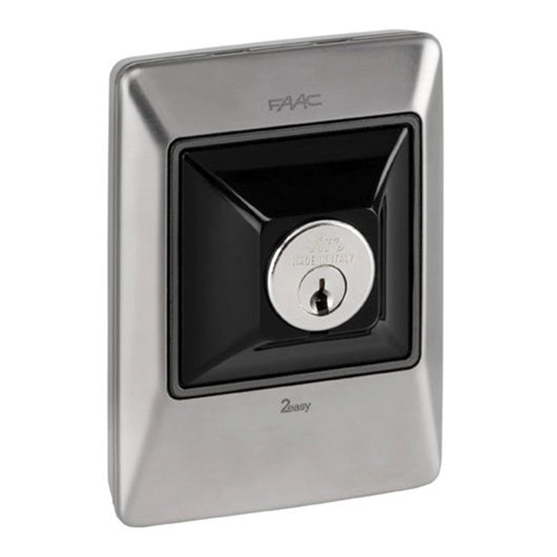 PULSANTE A CHIAVE E DI COMANDO INOX FAAC XK10 INOX 401044 AUTOMAZIONE ORIGINALE