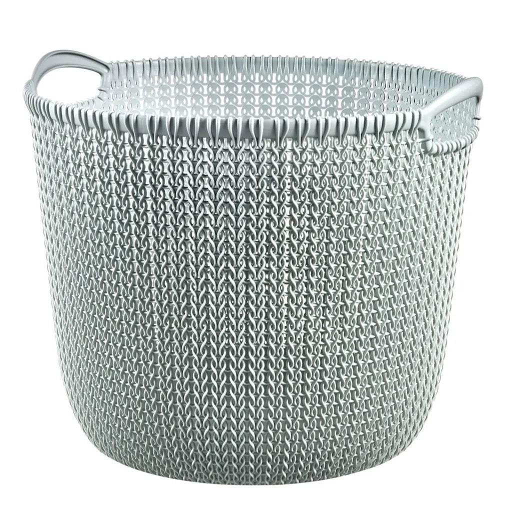 Curver Cesta Portaoggetti Knit Rotonda L 30L Blu Nebbiacod mxl 95966