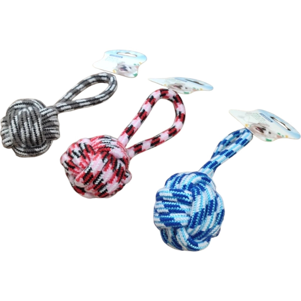 GIOCO PER CANI CON CORDACOLORI MIX L20CM