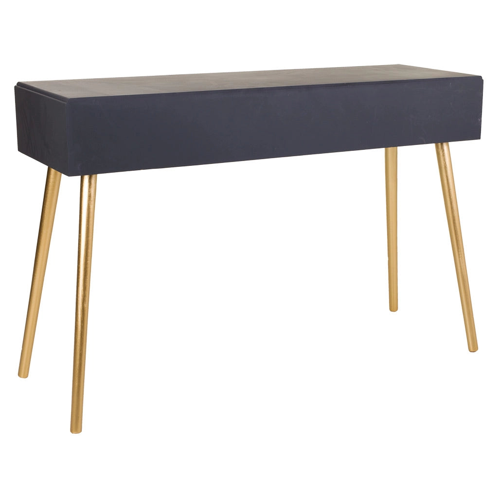 Mobile da ingresso in legno grigio scuro 120x41x78h