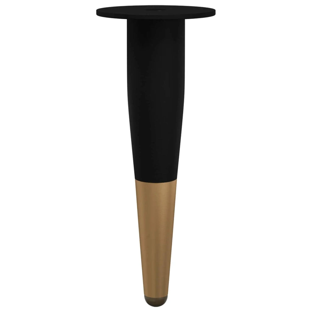 Piedini per mobili 2 pz Nero e Oro ? 40 x 98 mm Ferro CFW3710827