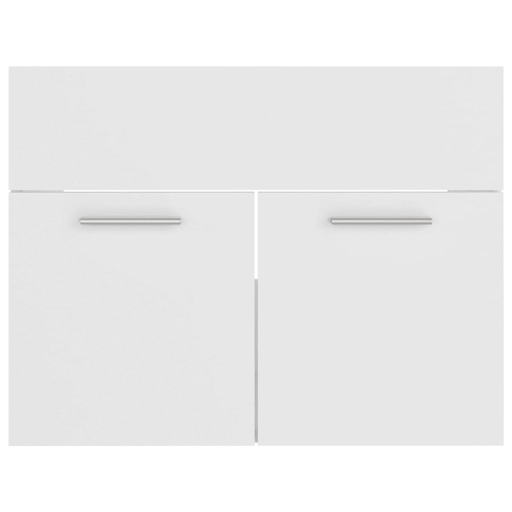 Set Mobili da Bagno Bianco in Legno Multistrato 3071225