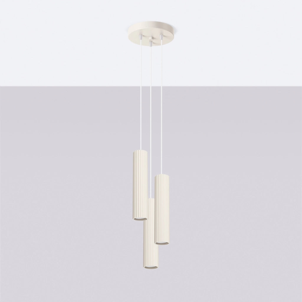 Lampada a sospensione KARBON 3P beige