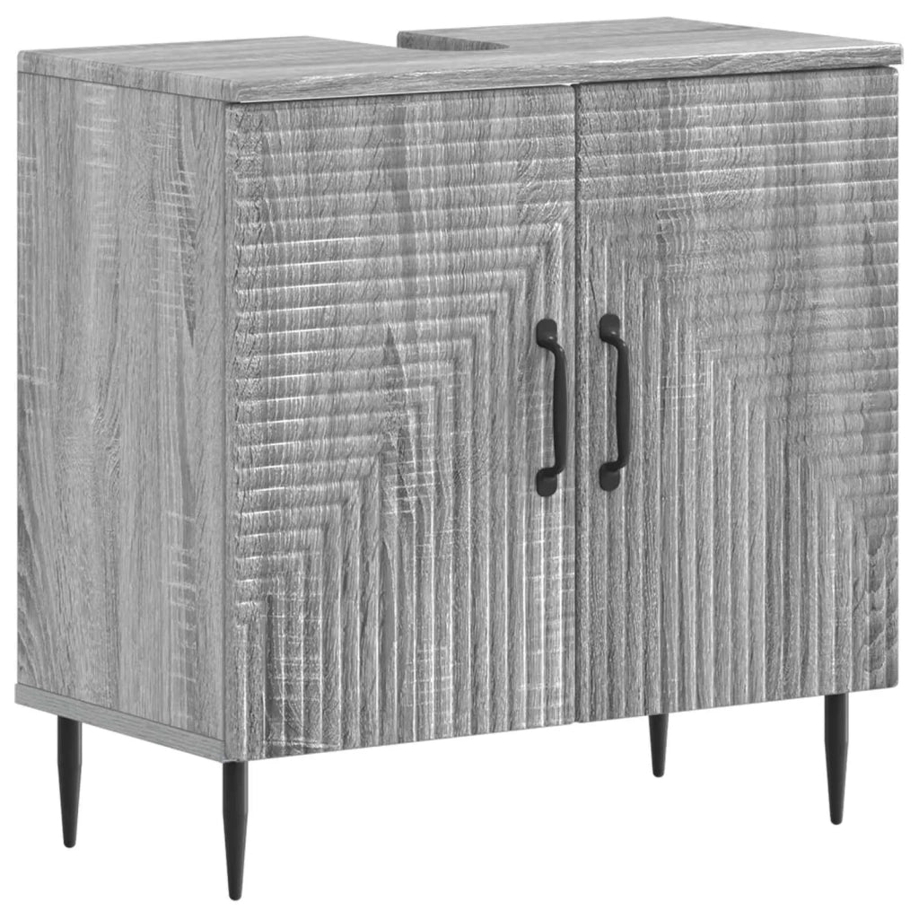 Set di Armadi da Bagno da 2 Pezzi HAARLEM Sonoma grigio 3417618