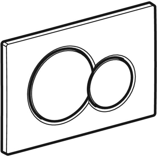 Placca 2 Tasti Modello Sigma 01 Cromata Lucida Geberit