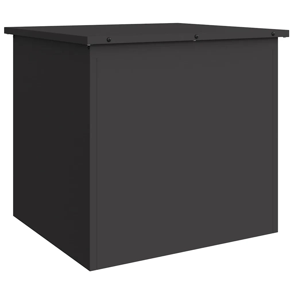 Scatola di Stoccaggio Esterno Nero 55 x 50,5 x 50 cm Acciaio 874574