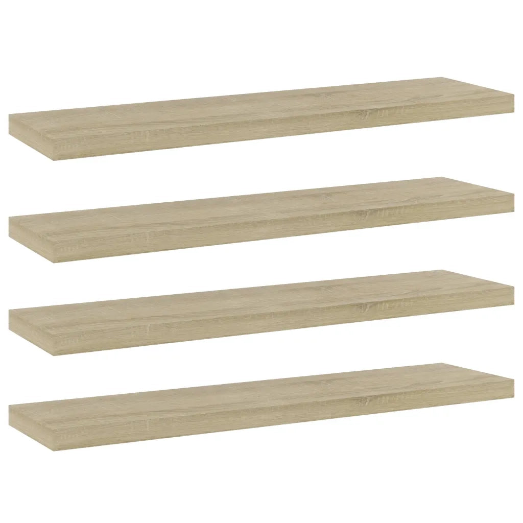 Ripiani per Libreria 4pz Rovere Sonoma 40x10x1,5cm Multistrato 805128