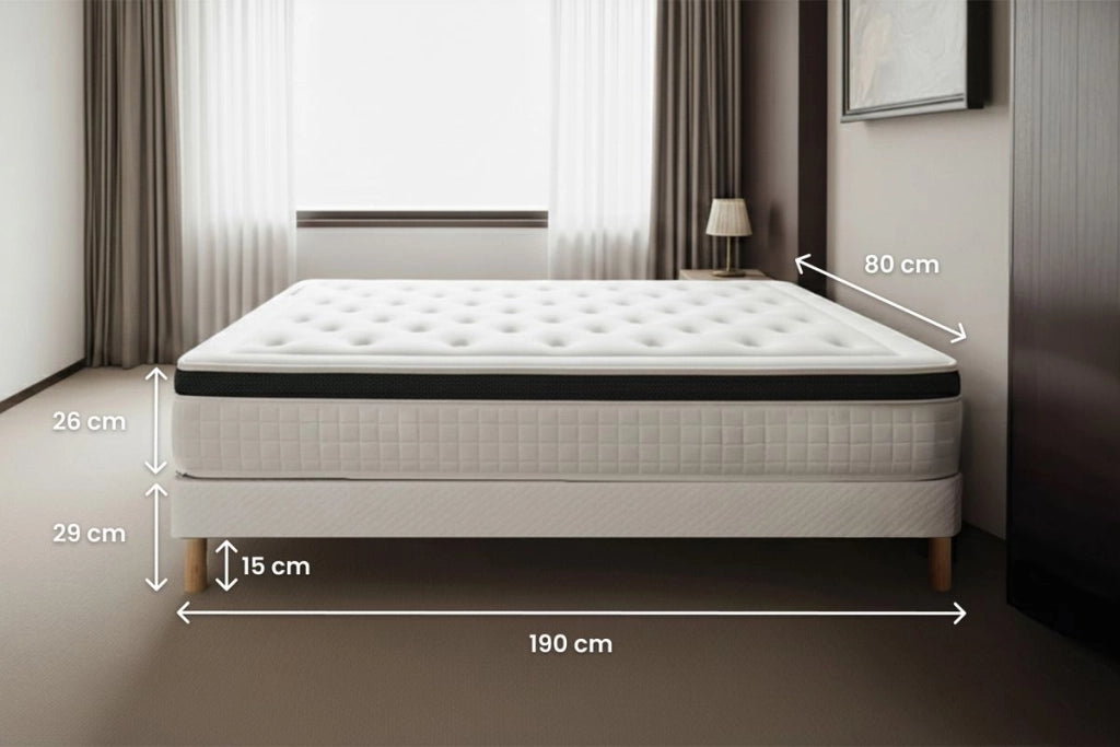 Set materasso e base 80x190 cm - Privilège