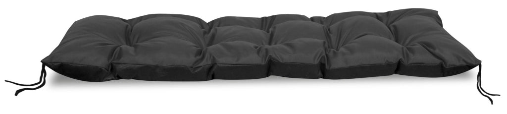 Cuscino da giardino AIO FACTORY 120x40 cm impermeabile nero per panca in pallet