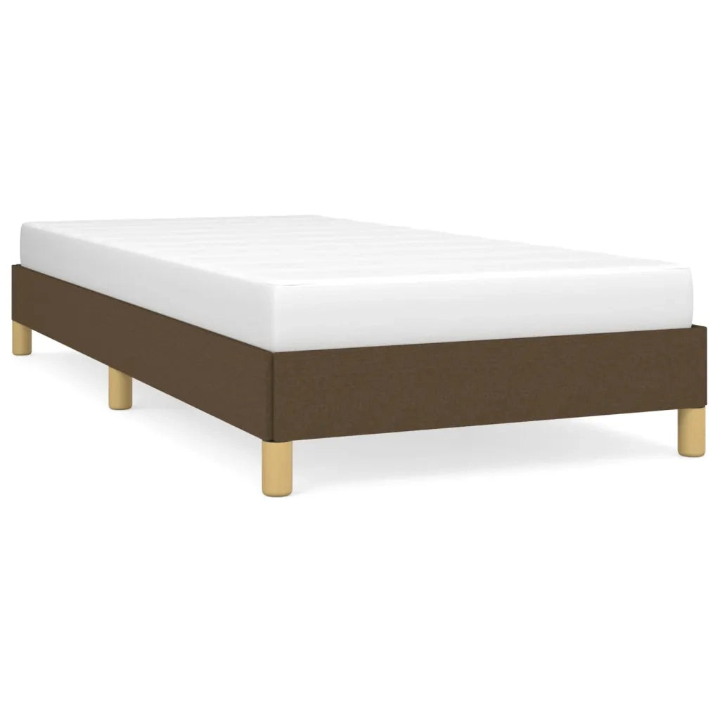 Giroletto senza Materasso Marrone Scuro 90x190 cm Tessuto 346781