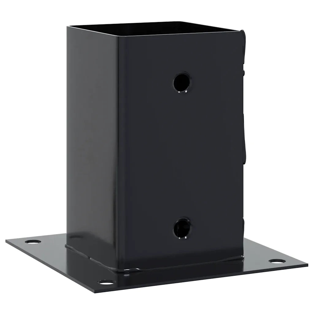 Basi per Pali Quadrati 12 pz 81x81mm Acciaio Verniciato Polvere CFW2323135