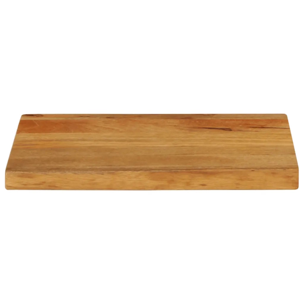 Piano Tavolo | Superficie Tavolo | Piano Scrivania Bordi Vivi 50x20x2,5 cm in Legno Massello di Mango