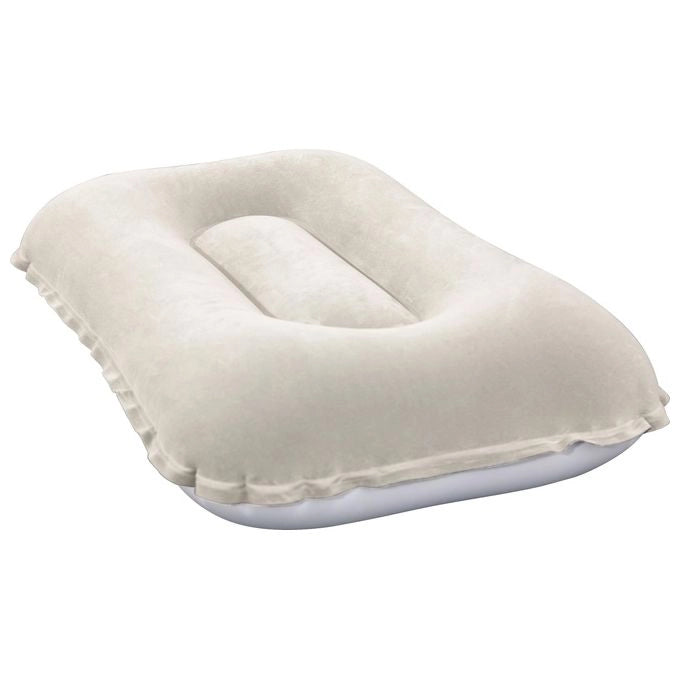 Bestway 67121 Cuscino Gonfiabile Rettangolare Campeggio Viaggio Floccato 48x30 cm colore Assortito