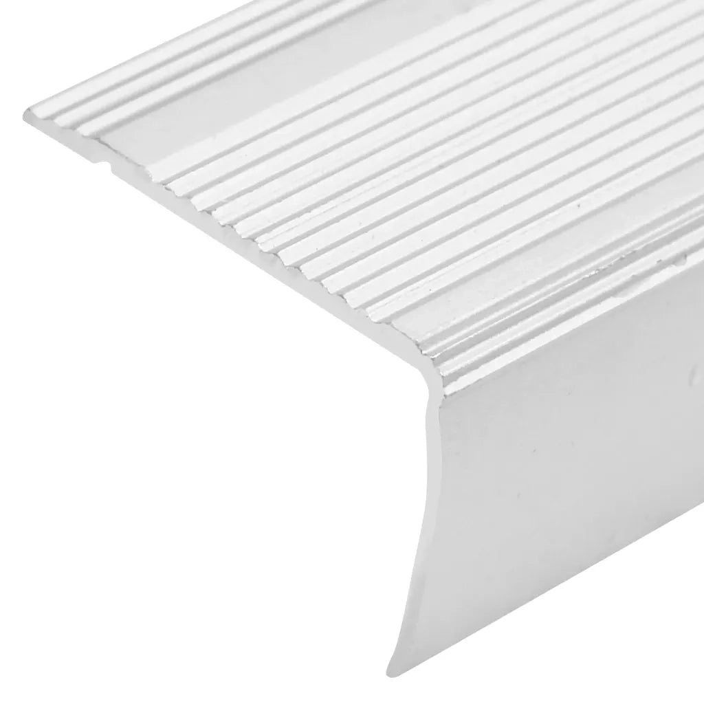 Profili a L per Gradini 15 pz in Alluminio 90 cm Argento CFW6415514