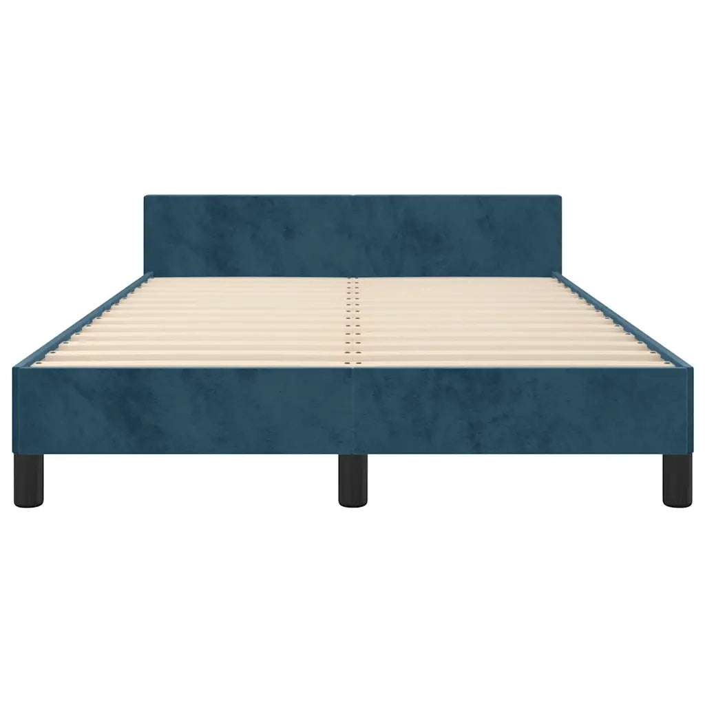 Giroletto senza Materasso Blu Scuro 120x200 cm in Velluto 3125688