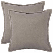 Federa 2 pcs HOUTEN Grigio Chiaro 80 x 80 cm Bouclé 921663