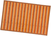 Tappeto Bamboo Legno 30x43 cm Stuoia Cucina Degradè Tovaglietta Colazione Retro Antiscivolo Beige