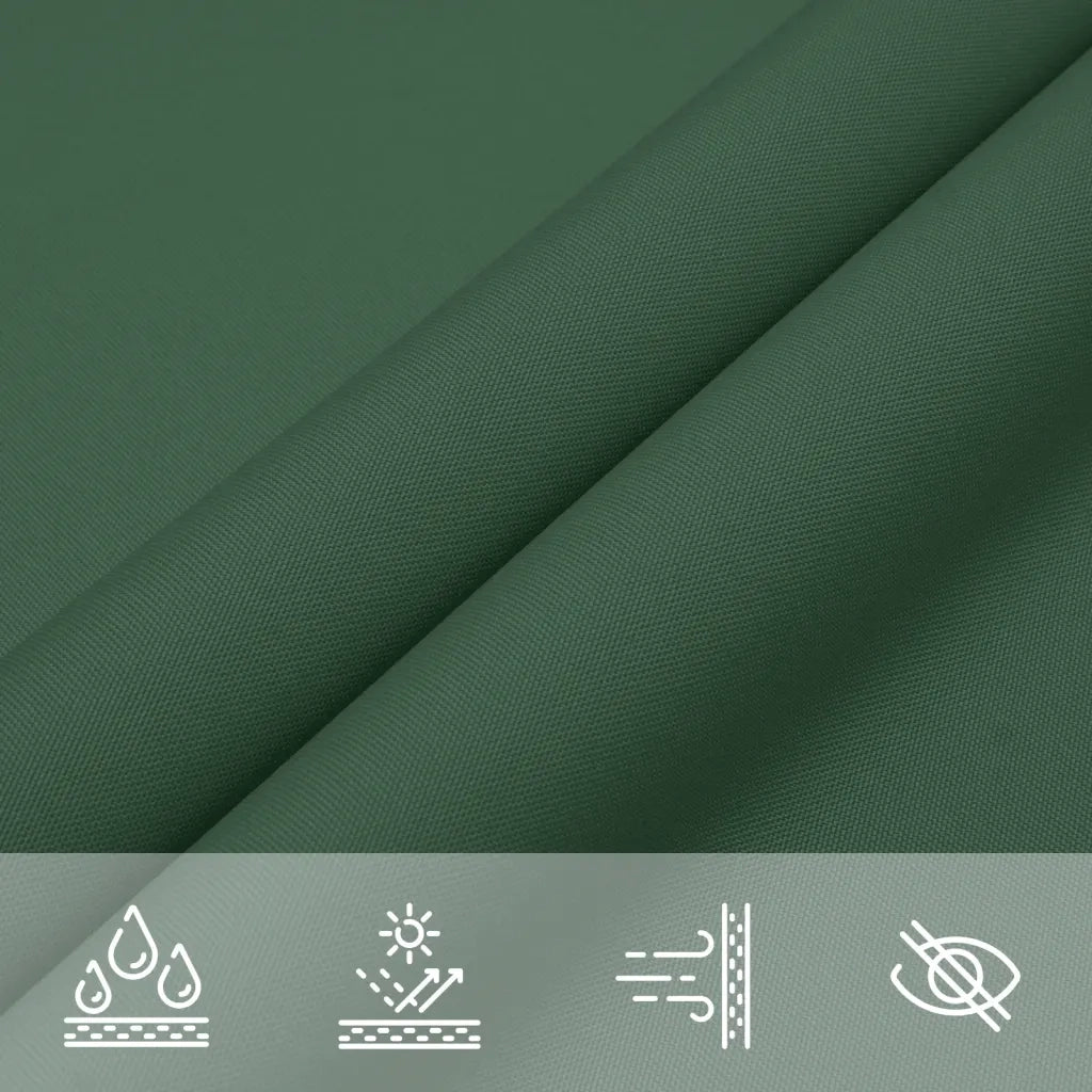 Parasole a Vela Oxford Rettangolare 3x4,5 m Verde Scuro 135486