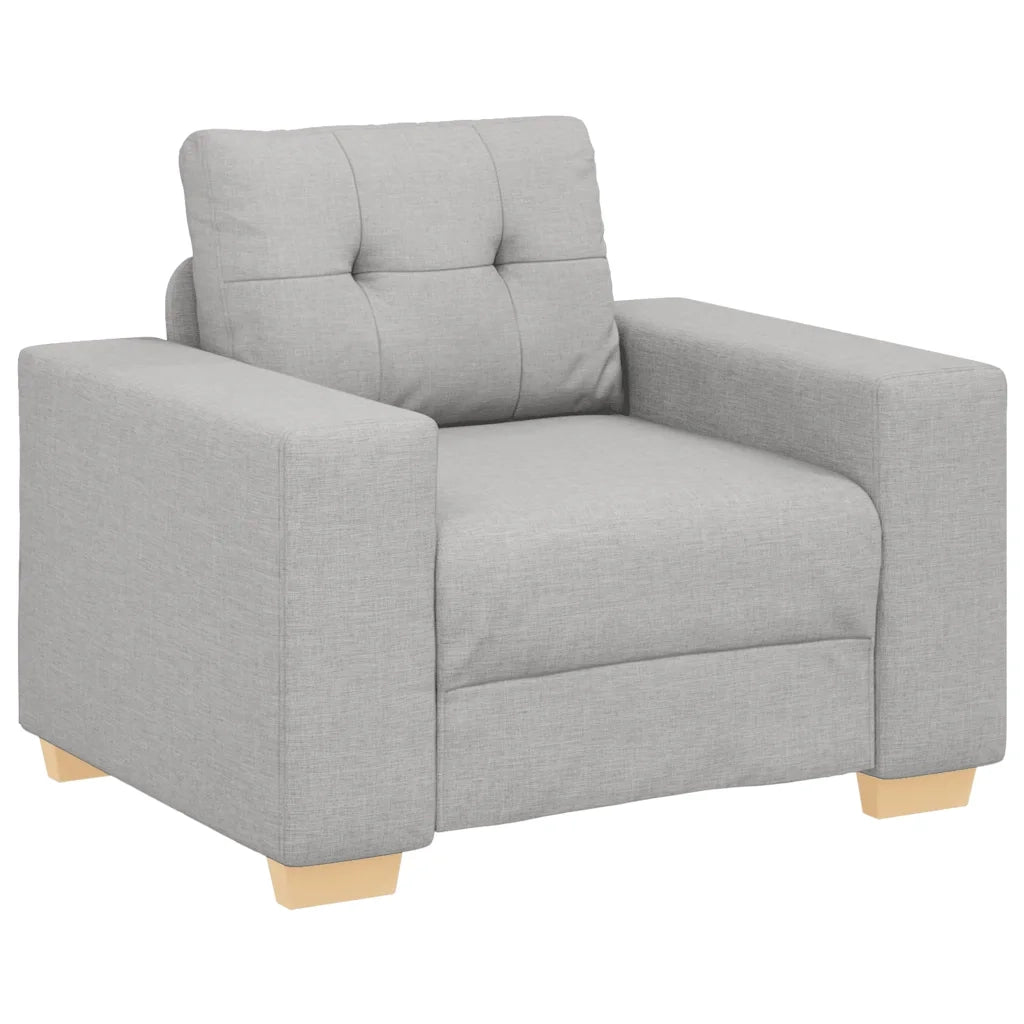 Divano Sedia-Poltrona-Sofa Relax Grigio Nuvola 60 cm in Tessuto