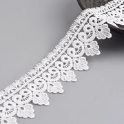 Trim per naia e artigianato DIY in bianco