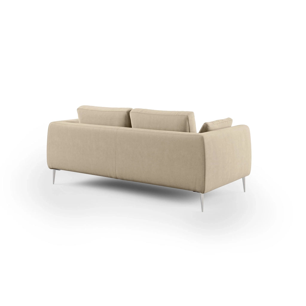Plano Divano moderno in microfibra tecnica smacchiabile T11 196 cm tortora