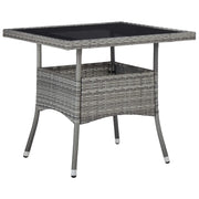 Set Mobili da Pranzo da Giardino 3 pz Grigio Polyrattan Acacia 3058315