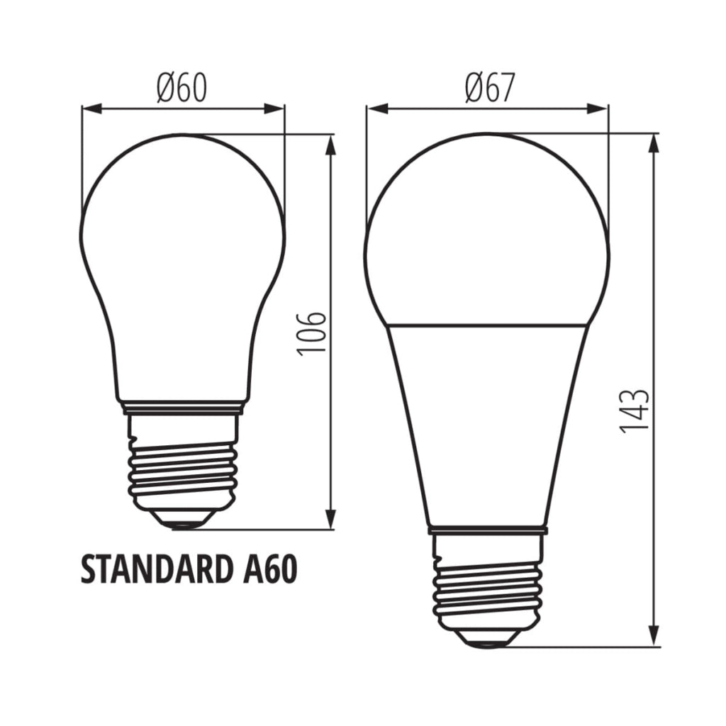 Lampadina LED Kanlux IQ-LED A67 19W 2452lm 4000K E27