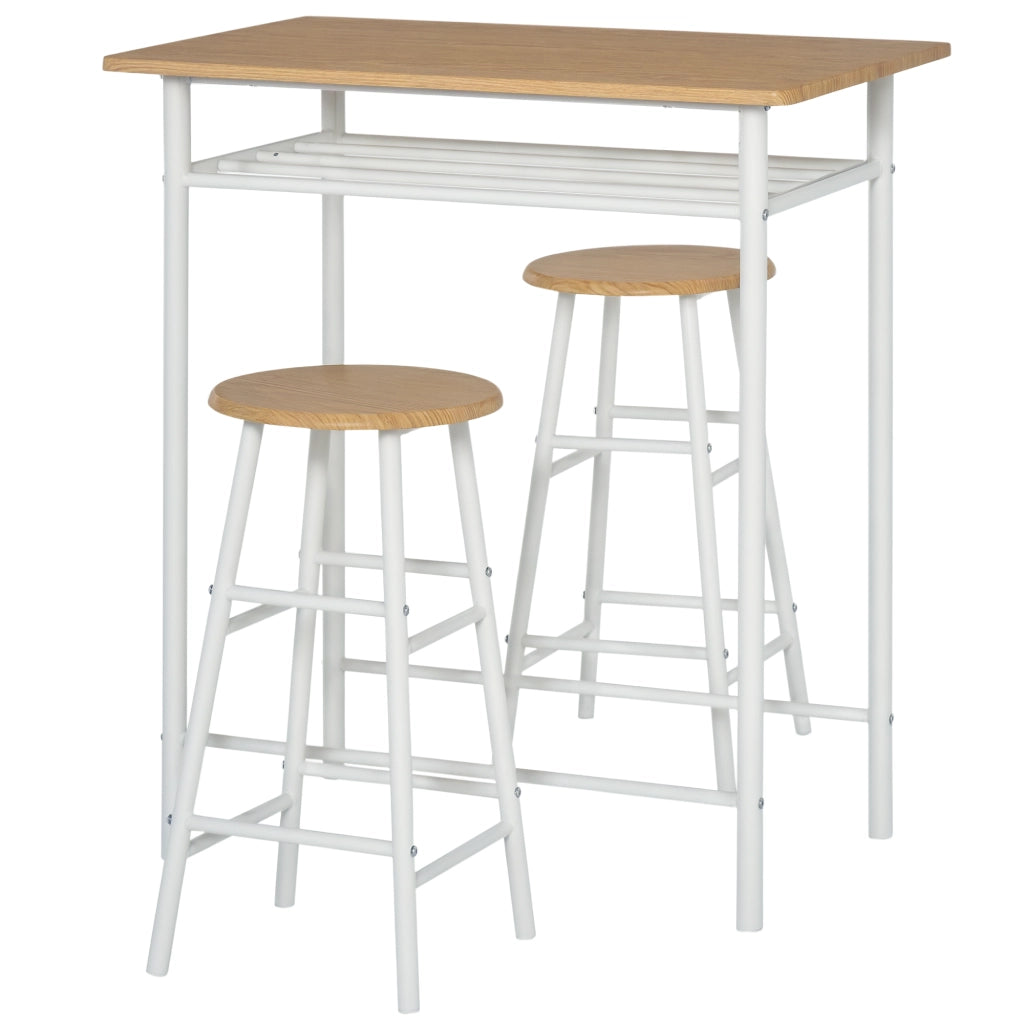 Tavolo da pranzo con scaffale ¨C Minimal ¨C Bianco