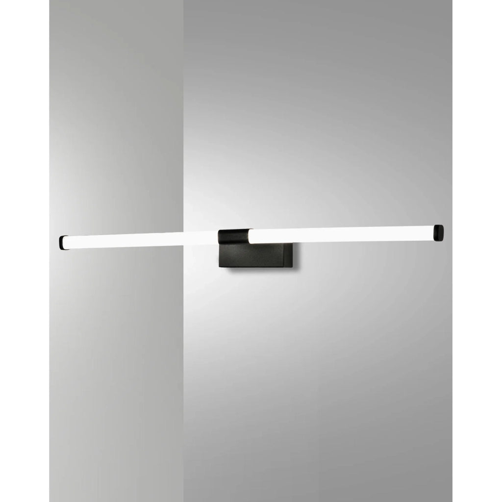 Ago Applique Nero Fabas Collezione AGO 1 Luce Led Calda Design Moderno 3000K