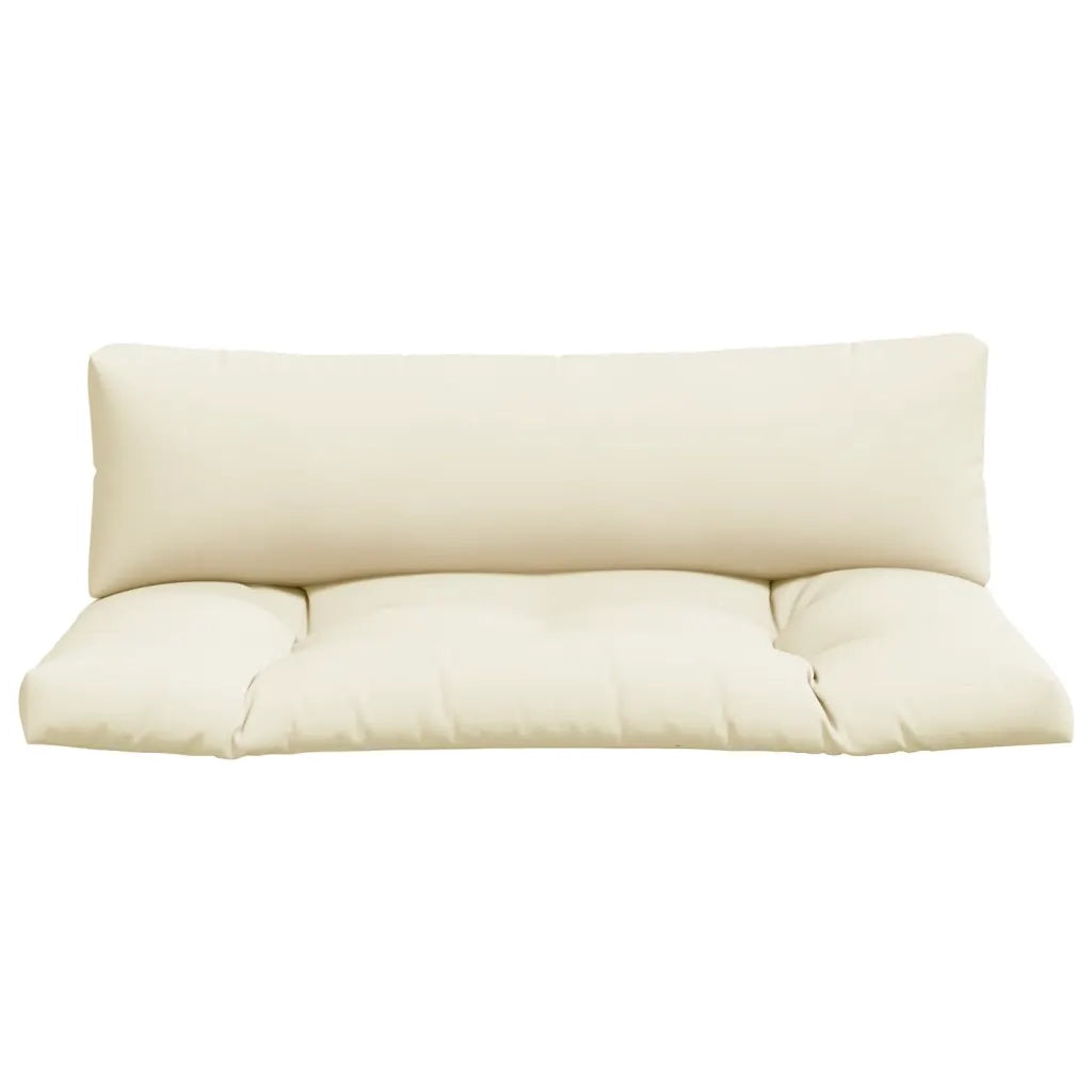 Cuscini per Pallet 2 pz Crema in Tessuto 360924