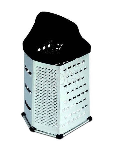 Grattugia manuale a torre multifacce 6 universale in acciaio 20 cm
