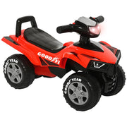 Quad Cavalcabile per Bambini 18-36 Mesi ¨C Xylo ¨C Rosso con Luci e Clacson 60x31x42 cm